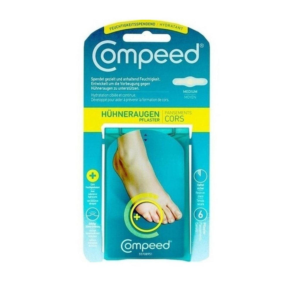 HRA Pharma Deutschland GmbH Hühneraugenpflaster COMPEED Hühneraugen Pflaster feuchtigkeitsspendend, 6 Stück HRA Pharma Deutschland GmbH Hühneraugenpflaster COMPEED Hühneraugen Pflaster feuchtigkeitsspendend, 6 Stück von HRA Pharma Deutschland GmbH
