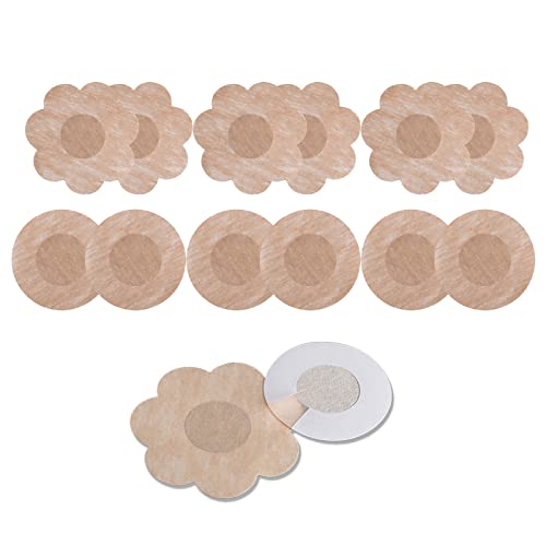 HRASY 120 Stück Nippelpads Nippelabdeckung Einweg Nippelaufkleber Unsichtbare Nipple Abdeckungen Sticker Ultra Dünne Selbstklebend Brust Aufkleber Brustabdeckung für Frauen- 2 Formen HRASY 120 Stück Nippelpads Nippelabdeckung Einweg Nippelaufkleber Unsichtbare Nipple Abdeckungen Sticker Ultra Dünne Selbstklebend Brust Aufkleber Brustabdeckung für Frauen- 2 Formen von HRASY