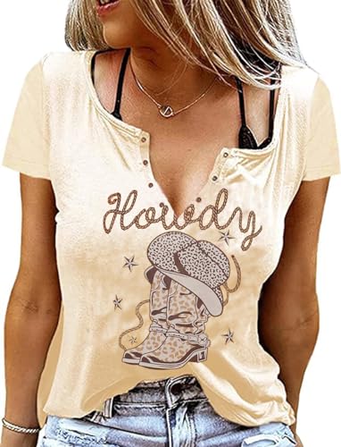 Retro Western Cowboy-Hemd für Damen, Country-Musik, niedlicher Rinder-Schädel, Grafik, Konzert-Outfit, Tops, Beige8, Mittel Retro Western Cowboy-Hemd für Damen, Country-Musik, niedlicher Rinder-Schädel, Grafik, Konzert-Outfit, Tops, Beige8, Mittel von HRIUYI