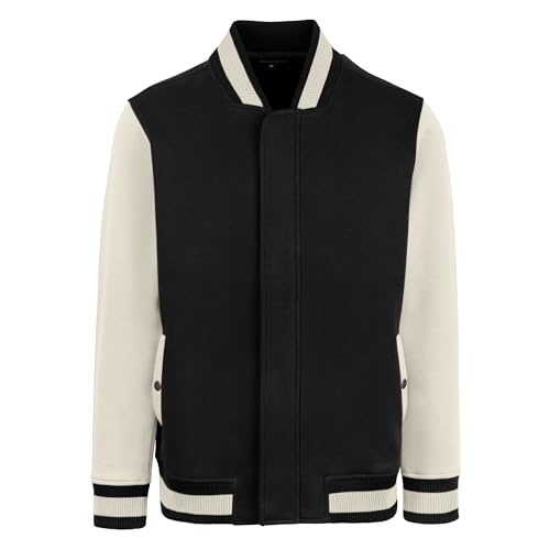 HRM College Jacke Herren I Premium Baseball Jacke Herren aus weichem Mischgewebe 70% Baumwolle mit Reisverschluss I Hochwertige & nachhaltige Herren-Bekleidung HRM College Jacke Herren I Premium Baseball Jacke Herren aus weichem Mischgewebe 70% Baumwolle mit Reisverschluss I Hochwertige & nachhaltige Herren-Bekleidung von HRM