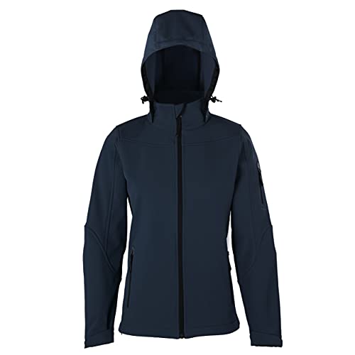 HRM Damen Hooded Softshell Jacket, navy, Gr. XL I Premium Softshelljacke Damen wasserabweisend I 5.000mm Wassersäule I Funktionsjacke I Workwear I Hochwertige & nachhaltige Damen-Bekleidung HRM Damen Hooded Softshell Jacket, navy, Gr. XL I Premium Softshelljacke Damen wasserabweisend I 5.000mm Wassersäule I Funktionsjacke I Workwear I Hochwertige & nachhaltige Damen-Bekleidung von HRM