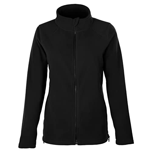 HRM Women´s Full- Zip Fleece Jacket, 1202, 3XL, Schwarz von HRM