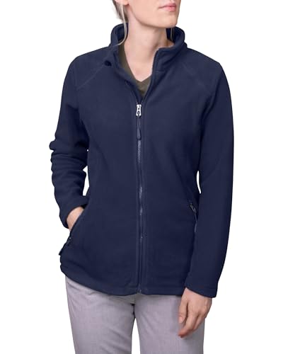HRM Damen 1202 Women´s Full Zip Fleece Jackets, Navy, XL EU von HRM