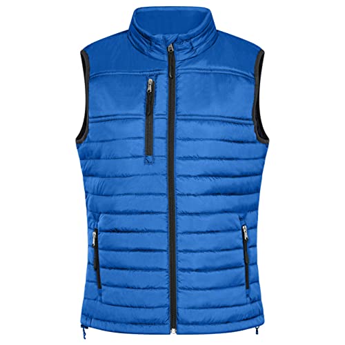 HRM Damen 1302 Hooded Performance Body Warmer I Fair Trade Outdoor Weste Herren, 100 g/m² I Aus 100% leichtem & robustem Polyamid, Royalblau, 38 von HRM