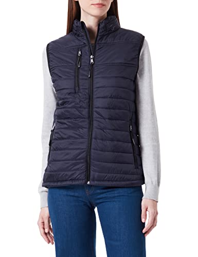 HRM Damen 1302 Women s Hooded Performance Body Warmer, Navy, 3XL EU von HRM