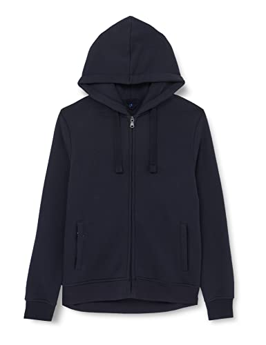 HRM Damen 807 Premium Hooded Jacket I Fair Trade Frauen Kapuzenjacke, 320 g/m² I Aus 70% Baumwolle & 30% recyceltem Polyester, Navy, 3XL von HRM