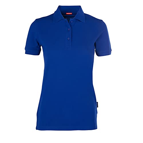 HRM Damen Heavy Performance Polo, royalblau, Gr. 5XL I Premium Polo-Shirt Damen I Basic Polohemd bis 60°C waschbar I Hochwertige & nachhaltige Damen-Oberteile I Workwear von HRM