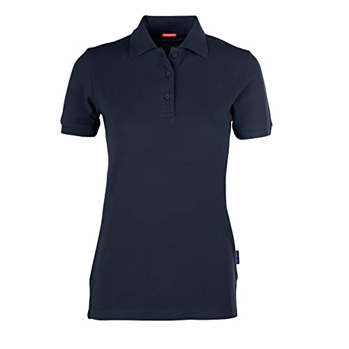 HRM Damen Heavy Performance Polo, navy, Gr. 5XL I Premium Polo-Shirt Damen I Basic Polohemd bis 60°C waschbar I Hochwertige & nachhaltige Damen-Oberteile I Workwear von HRM