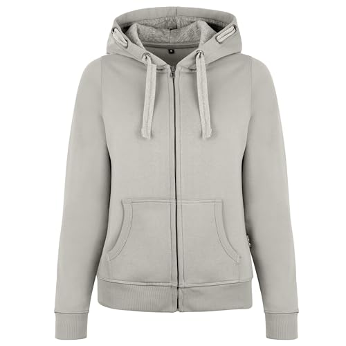 HRM Damen Hooded Jacket I Premium Kapuzenjacke Damen mit Kontrast-Innenfutter I Basic Hoodie mit Reißverschluss I Zip Hoodie I Hochwertige & nachhaltige Damen-Oberteile von HRM