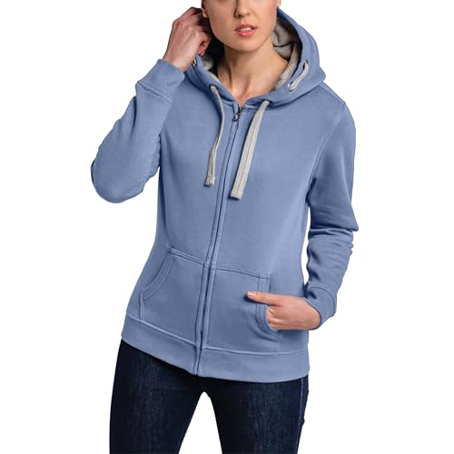 HRM Damen Jacket F Hoodie, Sky Blue, 3XL EU von HRM
