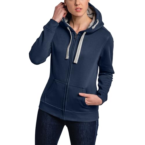 HRM Damen Jacket F hoodie, Navy, XXL EU von HRM