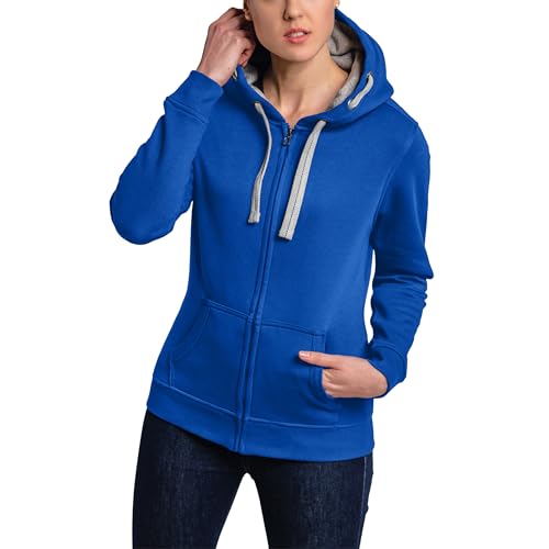HRM Damen Jacket F hoodie, Royalblau, M EU von HRM