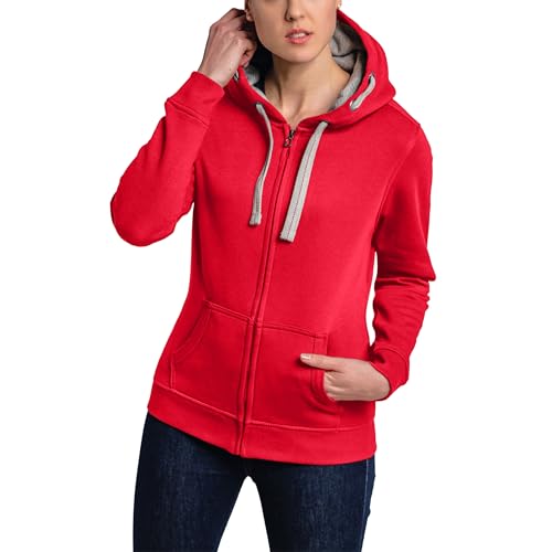 HRM Damen Jacket F hoodie, Himbeere, 5XL EU von HRM