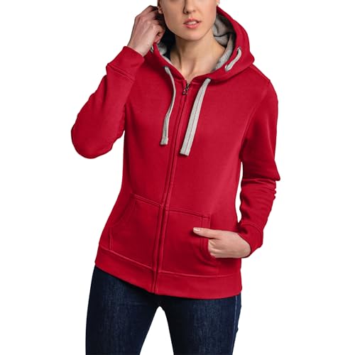 HRM Damen Jacket F hoodie, Rot, XXL EU von HRM