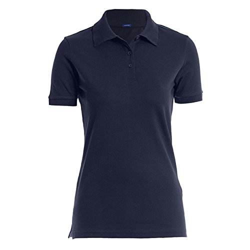 HRM Damen Luxury Stretch Polo, navy, Gr. 4XL I Premium Polo-Shirt Damen aus 95% Baumwolle & 5% Elasthan I Basic Polohemd bis 40°C farbecht waschbar I Hochwertige & nachhaltige Damen-Oberteile von HRM