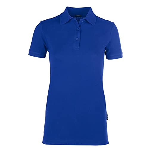 HRM Damen Luxury Stretch Polo, royalblau, Gr. 4XL I Premium Polo-Shirt Damen aus 95% Baumwolle & 5% Elasthan I Basic Polohemd bis 40°C farbecht waschbar I Hochwertige & nachhaltige Damen-Oberteile von HRM