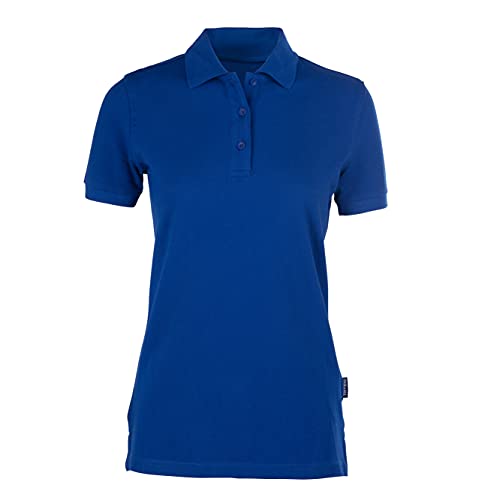 HRM Damen Heavy Polo, royalblau, Gr. M I Premium Polo-Shirt Damen aus 100% Baumwolle I Basic Polohemd bis 60°C waschbar I Hochwertige & nachhaltige Damen-Oberteile I Workwear von HRM