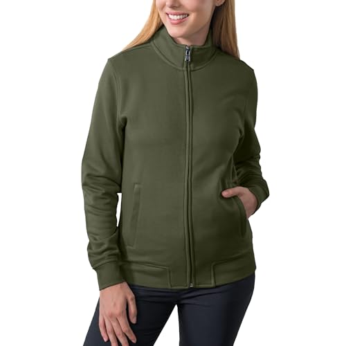 HRM Damen 1002 Kapuzenpullover, Olive, L EU von HRM