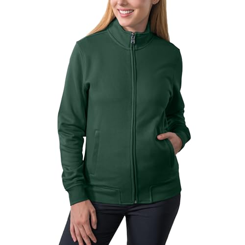 HRM Damen Premium Full-Zip Sweat Jacket I Fair Trade Damen-Sweatjacke, 360 g/m² I Aus 70% Baumwolle & 30% recyceltem Polyester von HRM