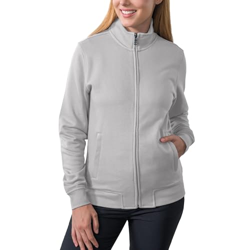 HRM Damen Premium Full-Zip Sweat Jacket I Fair Trade Damen-Sweatjacke, 360 g/m² I Aus 70% Baumwolle & 30% recyceltem Polyester von HRM