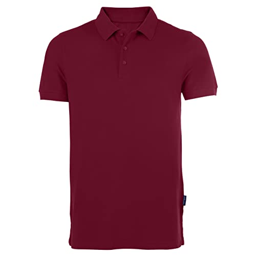 HRM Herren Heavy Polo, bordeaux, Gr. 2XL I Premium Polo Shirt Herren aus 100% Baumwolle I Basic Polohemd bis 60°C waschbar I Hochwertige & nachhaltige Herren-Bekleidung I Workwear von HRM