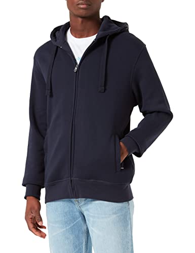 HRM Herren 707 Premium Hooded Jacket I Fair Trade Kapuzenjacke, 320 g/m² I Aus 70% Baumwolle & 30% recyceltem Polyester, Navy, 3XL von HRM