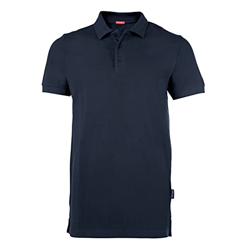 HRM Herren Heavy Performance Polo, Navy, Gr. 2XL I Premium Polo Shirt Herren I Basic Polohemd bis 60°C waschbar I Hochwertige & nachhaltige Herren-Bekleidung I Workwear von HRM