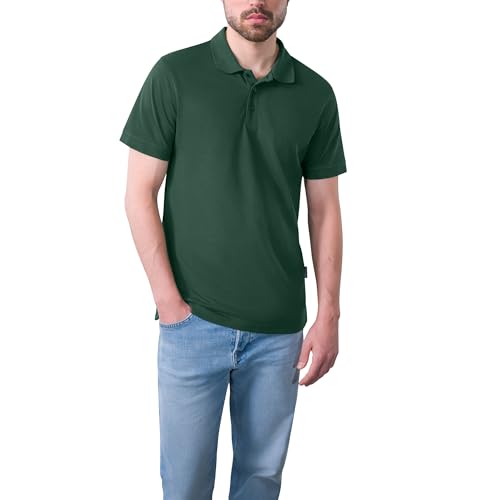 HRM Herren Heavy Performance Polohemd, Bottle-Green, 6XL EU von HRM