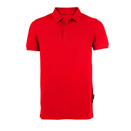 HRM Heavy Polo für Herren, Rot, Gr. 3XL - Premium Poloshirt aus 100% Baumwolle, Bis 60°C Waschbar - Hochwertige & Nachhaltige Workwear-Bekleidung von HRM