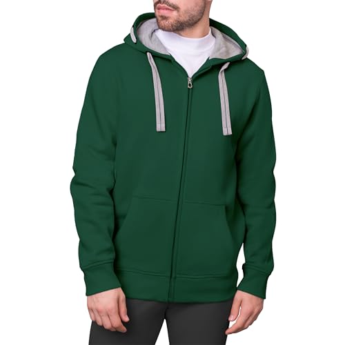 HRM Herren Jacket M Kapuzenpullover, Bottle-Green, 5XL EU von HRM
