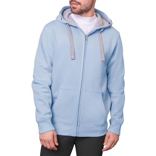 HRM Herren Jacket M Kapuzenpullover, Sky Blue, 6XL von HRM