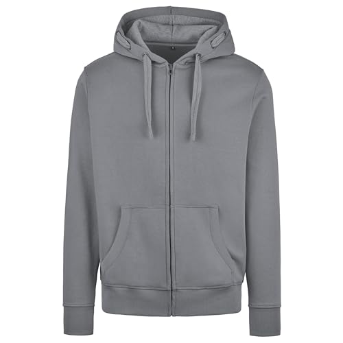 HRM Herren Hooded Jacket I Premium Kapuzenpullover Herren mit Kontrast-Innenfutter I Basic Hoodie mit Reißverschluss I Zip Hoodie I Hochwertige & nachhaltige Herren-Bekleidung von HRM