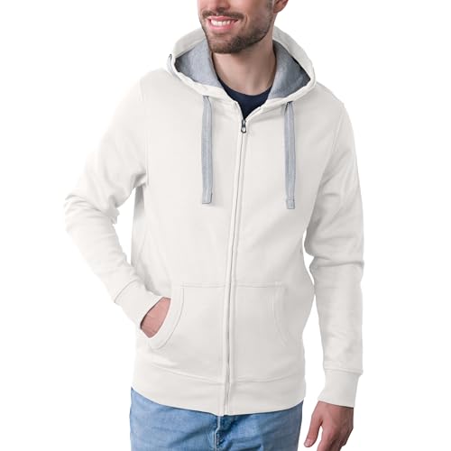 HRM Herren Jas M Kapuzenpullover, Offwhite, M von HRM