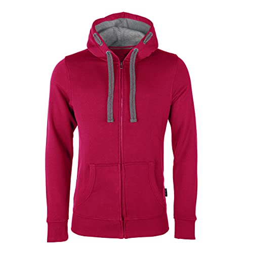 HRM Herren Jas M Kapuzenpullover, Himbeere, L von HRM