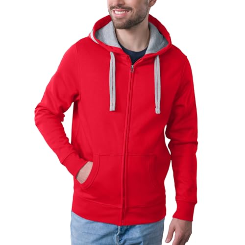 HRM Herren Jas M Kapuzenpullover, Himbeere, XXL von HRM