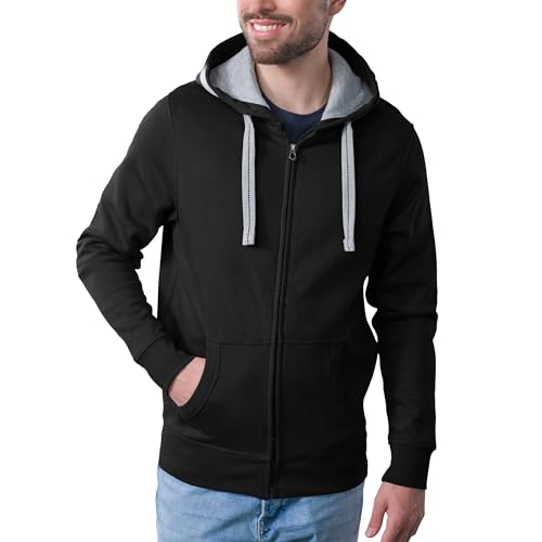 HRM Herren Jas M Kapuzenpullover, Schwarz, XL von HRM