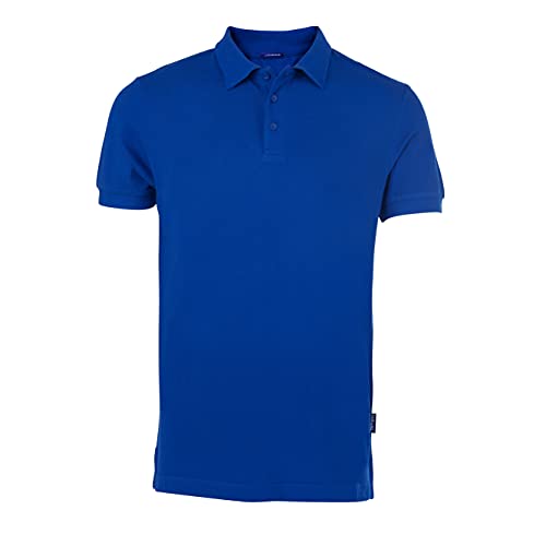 HRM Herren Luxury Polo, Royalblau, Gr. S I Premium Polo Shirt Herren aus 100% Baumwolle I Basic Polohemd bis 60°C farbecht waschbar I Hochwertige & nachhaltige Herren-Bekleidung von HRM