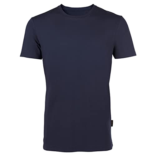 HRM Herren Luxury Round M T-Shirt, Navy, 6XL von HRM