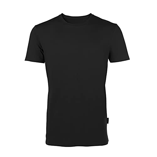 HRM Herren Luxury Round M T-Shirt, schwarz, 6XL von HRM
