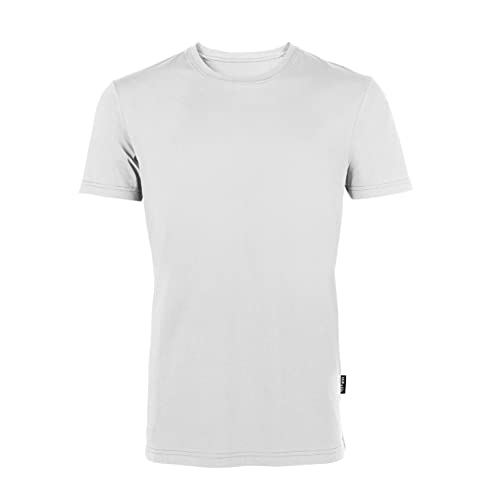 HRM Herren Luxury Round M T-Shirt, weiß, 6XL von HRM