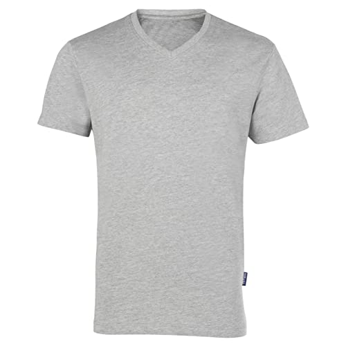 HRM Herren Luxury V M T-Shirt, Grey-Melange, 6XL von HRM