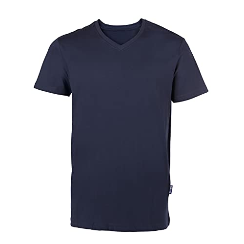 HRM Herren Luxury V M T-Shirt, Navy, 6XL von HRM