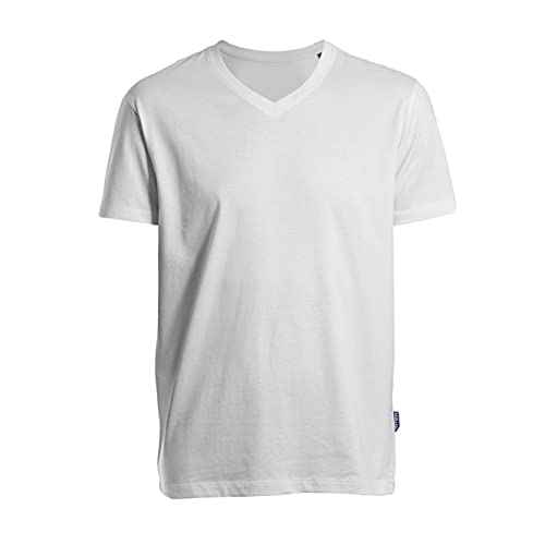 HRM Herren Luxury V M T-Shirt, White, 6XL von HRM