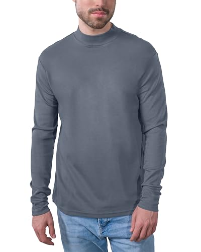 HRM Herren Men´s Premium Highneck Longsleeve Tees, steingrau, Small HRM Herren Men´s Premium Highneck Longsleeve Tees, steingrau, Small von HRM