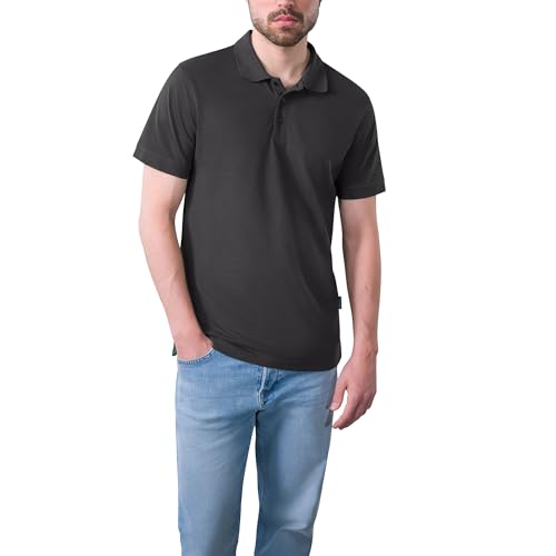 HRM Heavy Performance Polo Herren, Dunkelgrau, Gr. XL - Premium Poloshirt, Basic Polohemd Bis 60°C Waschbar - Hochwertige & Nachhaltige Workwear von HRM