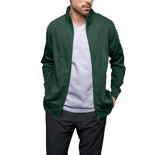 HRM Herren Premium Full-Zip Sweat Jacket I Fair Trade Herren-Sweatjacke, 360 g/m² I Aus 70% Baumwolle & 30% recyceltem Polyester von HRM