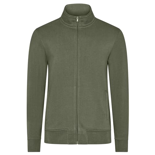 HRM Herren Premium Full-Zip Sweat Jacket I Fair Trade Herren-Sweatjacke, 360 g/m² I Aus 70% Baumwolle & 30% recyceltem Polyester von HRM