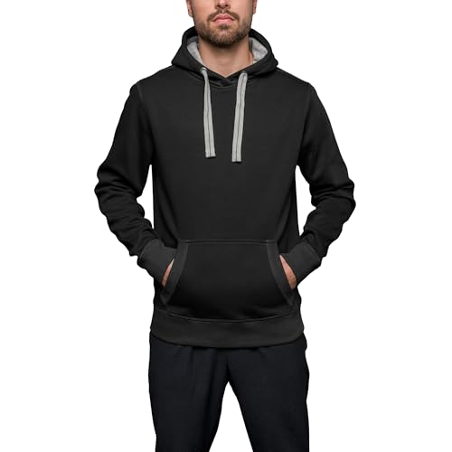 HRM Herren Unisex Sweat, Schwarz, L EU von HRM