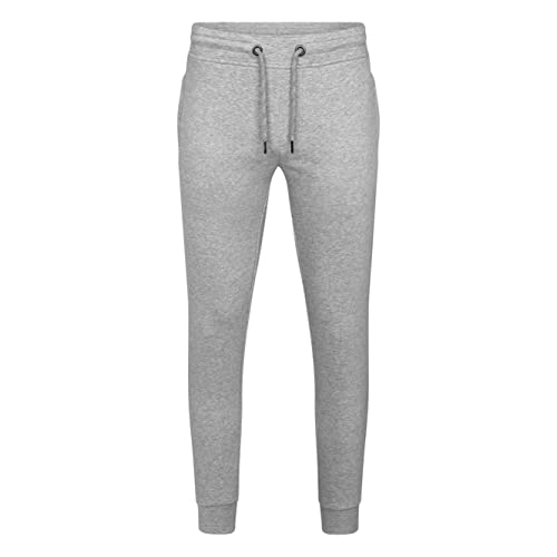 HRM Unisex 1500 Premium Joggingpants I Fair Trade Jogginghose Damen & Herren, 285 g/m² I Aus 70% Baumwolle & 30% recyceltem Polyester, Grey-Melange, 6XL von HRM