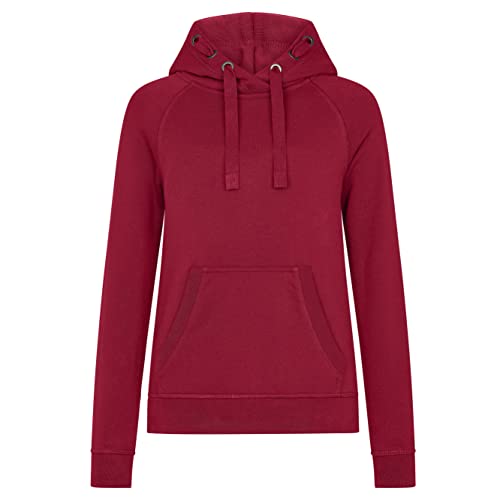 HRM Unisex 2005 Kid‘s Premium Raglan Hoody, dunkelgrau I Fair Trade Hoodie Kinder mit Kapuze, 320 g/m² I Aus 70% Baumwolle & 30% recyceltem Polyester, Bordeaux/Burgundy, 128 von HRM